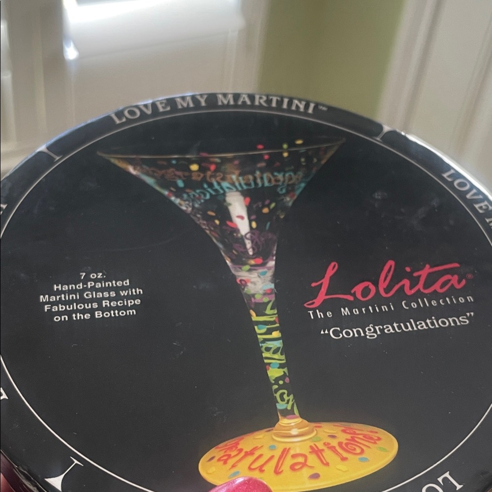 Lolita Colorful Celebration Martini Glass